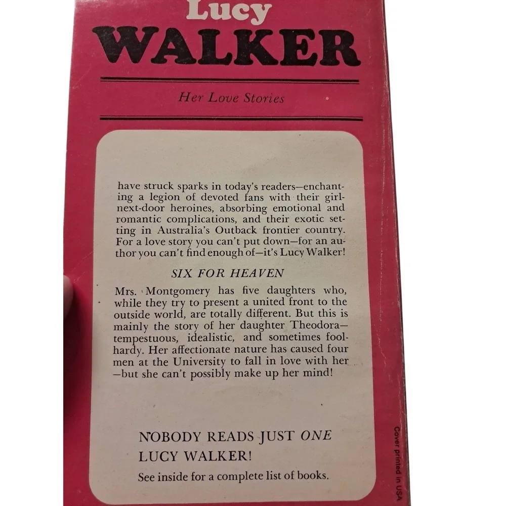 Lucy Walker Romance Lot.  Book 33, 26, 21, 11, 34